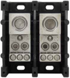 Power Distribution Block, Two-Pole, 3.98 Inch Length, 3.37 Inch Width, 1.13 LB Weight