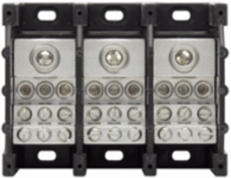 Power Distribution Block 600 Vac, 310A, Three-Pole, SCCR: 100 kA, Black