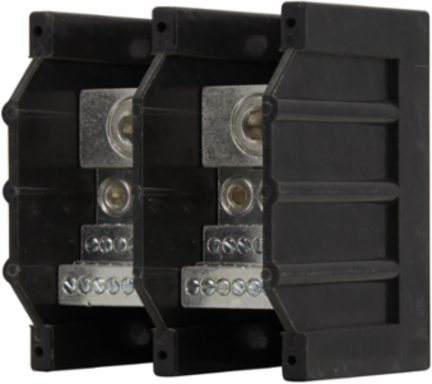 Power Distribution Block, 3.35 Inch Width, Two-pole, 3.22 Inch Height