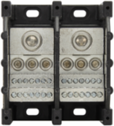 Power Distribution Block, 3.35 Inch Width, Two-pole, 3.22 Inch Height