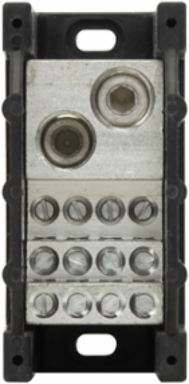 Power Distribution Block 570A, 600 Vac/Vdc, 3.96 Inch Long, Barrier Type