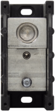 Power Terminal Block, 600 Vac/dc, 380A, Single-pole, 1.98 Inch Depth, 3.32 Inch Width, Black