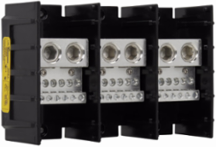 Power Distribution Block, Two-Pole, 8 Inch Width, 5.48 Inch Depth, 2.62 LB Weight
