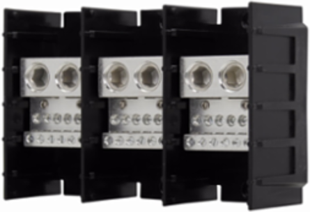 Power Distribution Block, Two-Pole, 8 Inch Width, 5.48 Inch Depth, 2.62 LB Weight