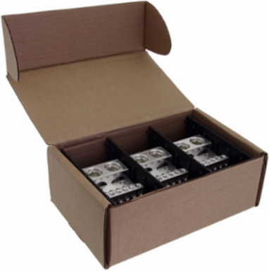 Power Distribution Block, Three-Pole, 760A, 600 Vac/Vdc, Molded Thermoplastic
