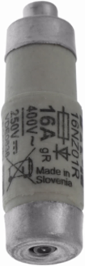 Ultra Rapid Fuse-link, 16 A, AC 400 V, D01, Grit 50 kA, Ceramic Body