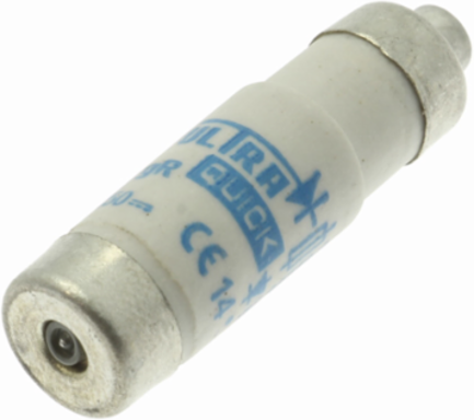 Ultra Rapid Fuse-link, 16 A, AC 400 V, D01, Grit 50 kA, Ceramic Body