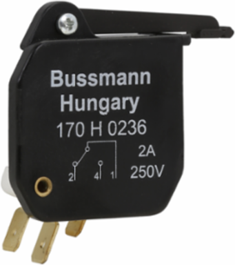 High Speed Microswitch 5A 700V, 57mm Length, 1NO/1NC Contacts, Fuse Indicator