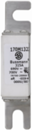 High Speed Square Body Fuse 690V 315A 200 kAIC Class aR DIN 43 620