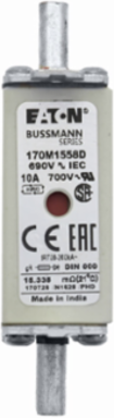 High Speed Fuse 10A 200 kAIC Din 43-620 Class gR