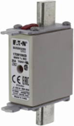Eaton Bussmann series high speed square body fuse, 20A, 200 kAIC, Combination fuse status indicator, Fuse, Din 43-620 blade end X Din 43-620 blade end, Class gR