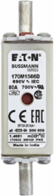 High Speed Square Body Fuse 80A 690V Class aR