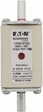 High Speed Fuse 690V, 315A, 200 kAIC, Square Body, Combination Indicator