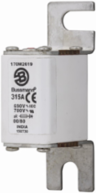 High Speed Square Body Fuse 690V, 315A, 200 kAIC, Class aR, DIN 43 620