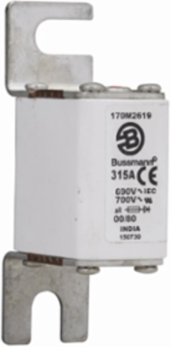 High Speed Square Body Fuse 690V, 315A, 200 kAIC, Class aR, DIN 43 620