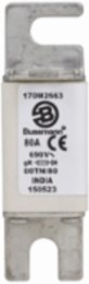 High Speed Square Body Fuse 80A, 200 kAIC, DIN 43 620, gR Class