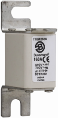 High Speed Square Body Fuse 160A 690V AC 200 kAIC Class aR DIN 43 620