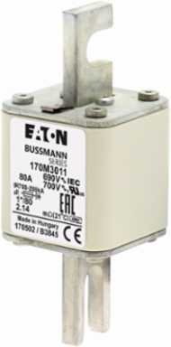 High Speed Square Body Fuse 690V, 80A, 200 kAIC, DIN Mount