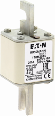 High Speed Square Body Fuse, 690V, 200A, 200 kAIC, Class aR