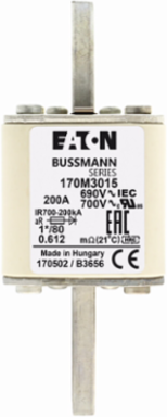 High Speed Square Body Fuse, 690V, 200A, 200 kAIC, Class aR