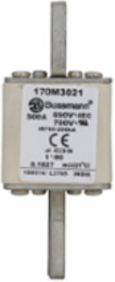 High Speed Square Body Fuse 500A 1250V AC - Class aR, 200 kAIC, 104MM Length