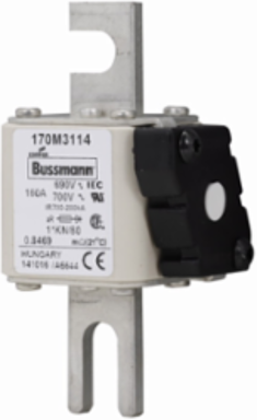 High Speed Square Body Fuse 160A 200 kAIC 690V AC DIN 43 620