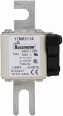 High Speed Square Body Fuse 160A 200 kAIC 690V AC DIN 43 620