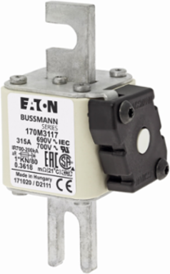 High Speed Square Body Fuse, 1250V IEC, 1300V UL, 315A, 200 kAIC