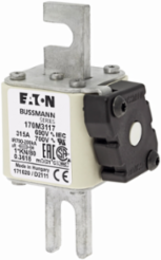 High Speed Square Body Fuse, 1250V IEC, 1300V UL, 315A, 200 kAIC