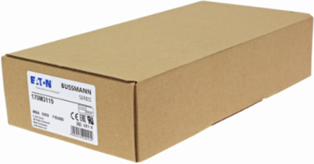 High Speed Square Body Fuse 1250V, 400A, 200 kAIC, Class aR, DIN 43 620