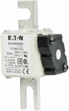 High Speed Square Body Fuse, 550A, 1250V (IEC), 200 kAIC, AC