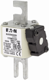 High-Speed Square Body Fuse 1250V IEC, 630A, 200 kAIC, Class aR