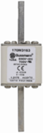 High Speed Square Body Fuse, 125A, 690V AC, 200 kAIC, Blade End x Blade End