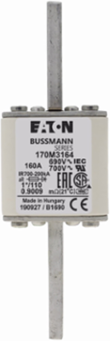 High-Speed Square Body Fuse 160A 690V 200 kAIC Class aR