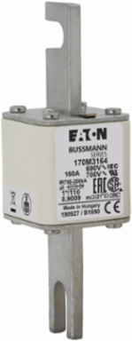 High-Speed Square Body Fuse 160A 690V 200 kAIC Class aR
