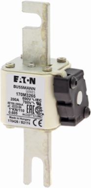 High-Speed Square Body Fuse 200A 1250V (IEC) 1300V (UL) 200 kAIC