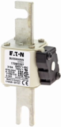 High Speed Square Body Fuse 1250V, 315A, 200 kAIC, Blade End x Blade End
