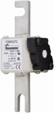 High Speed Square Body Fuse 690V, 550A, 200 kAIC, DIN 43 620