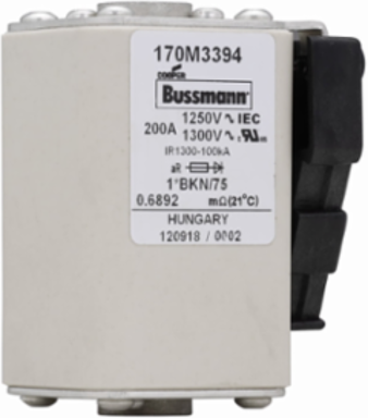 High Speed Square Body Fuse 200A 1250V Class aR