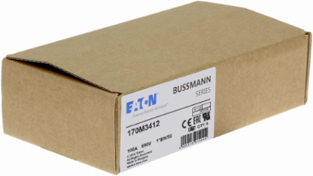 High Speed Square Body Fuse, 100A, 690V, 200 kAIC, Class aR, Flush Mount