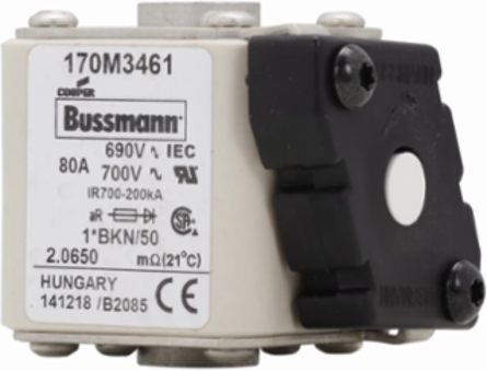 High Speed Fuse 80A 200 kAIC Class aR Square Body Flush Mount 690V