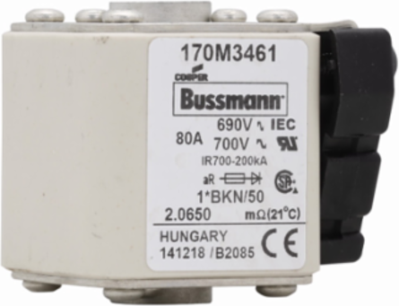 High Speed Fuse 80A 200 kAIC Class aR Square Body Flush Mount 690V