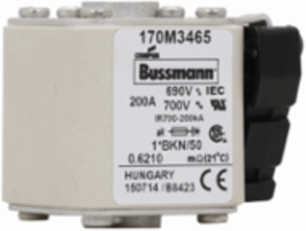 High-Speed Square Body Fuse 200A 690V 200 kAIC Flush Mount