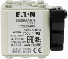 High Speed Square Body Fuse, 400A, 690V, 200 kAIC, Flush Mount