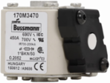 High-Speed Square Body Fuse 690V, 450A, 200 kAIC, Flush Mount