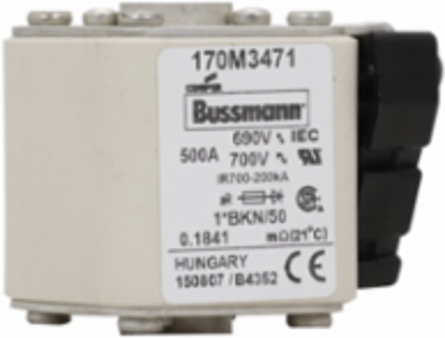 High Speed Square Body Fuse, 500A, 690V, Class aR, 200 kAIC