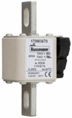 High Speed Square Body Fuse 450A 690V 200 kAIC Class aR
