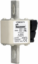 High Speed Fuse, 500A, 2.087 Inch Height, 5.433 Inch Length, 700 Vac