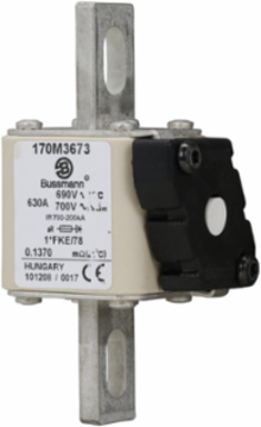 High Speed Fuse 630A RMS, 700 Vac, 5.433 Inch Length, Class aR