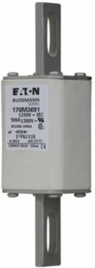 High-Speed Square Body Fuse, 100A, 1250V, 100 kAIC, Class aR